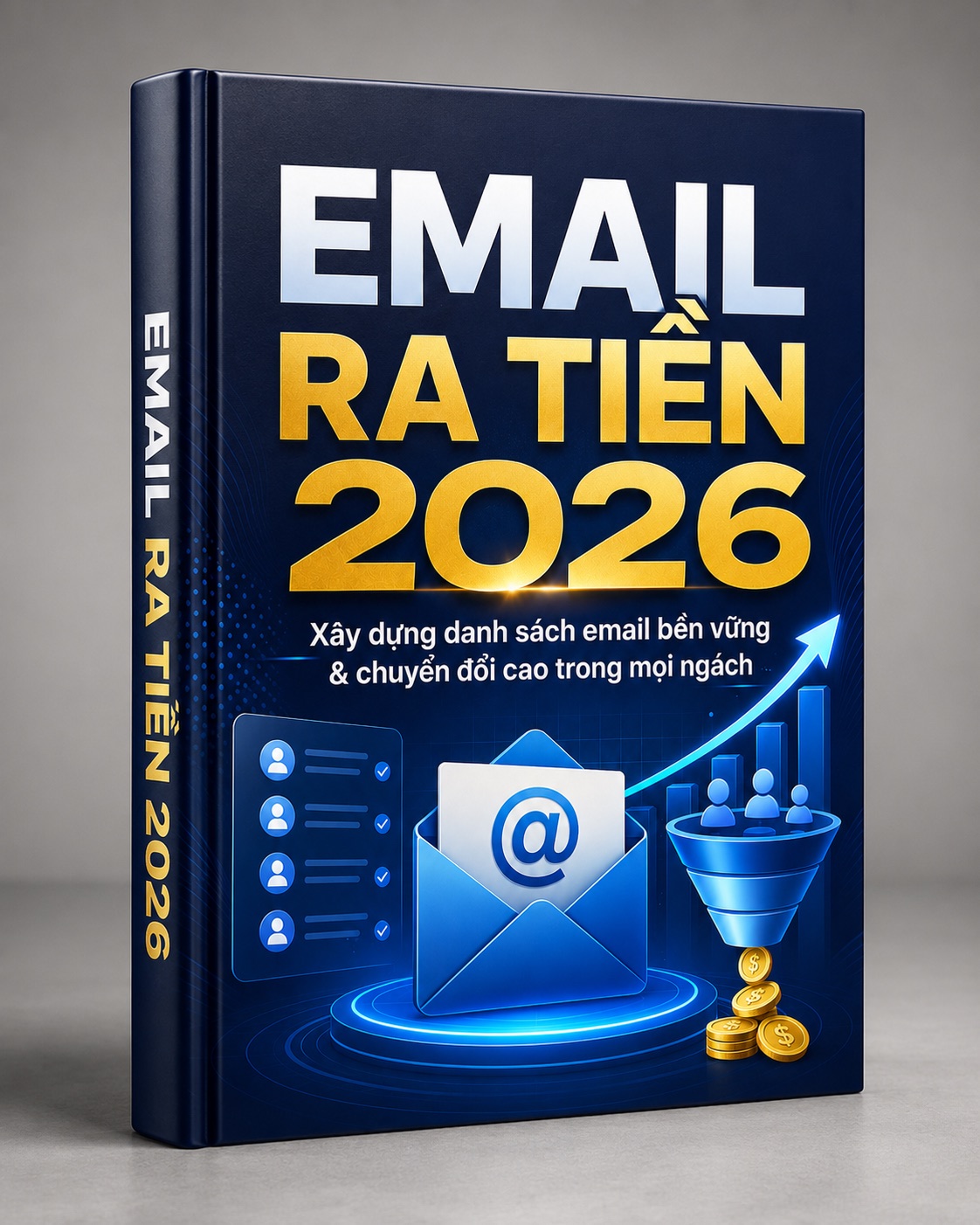Bìa 3D cuốn Email Ra Tiền — trích đọc trong Bộ Khởi Động miễn phí